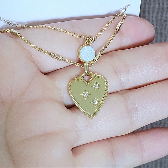 ✨️HP✨️ Luna🌙 Norte Double✌️ Necklace Set - Picture 10 of 15